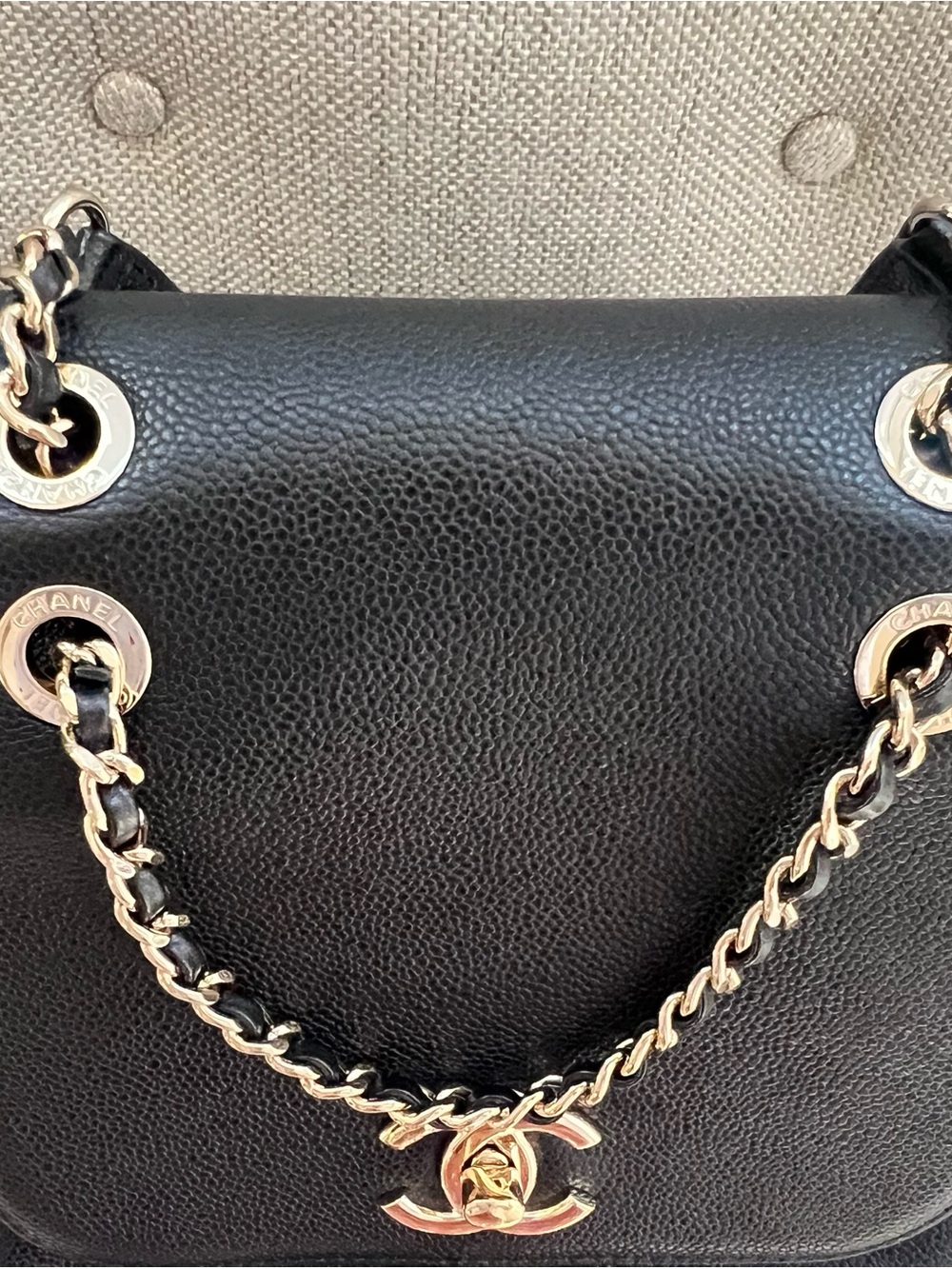 CHANEL Caviar Quilted Business Affinity Backpack Black with Receipt - Picture 14 of 16